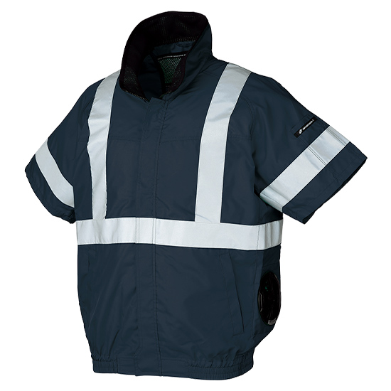 クロダルマエアセンサー1 268921 高視認反射半袖ジャンパー 服のみ商品画像12