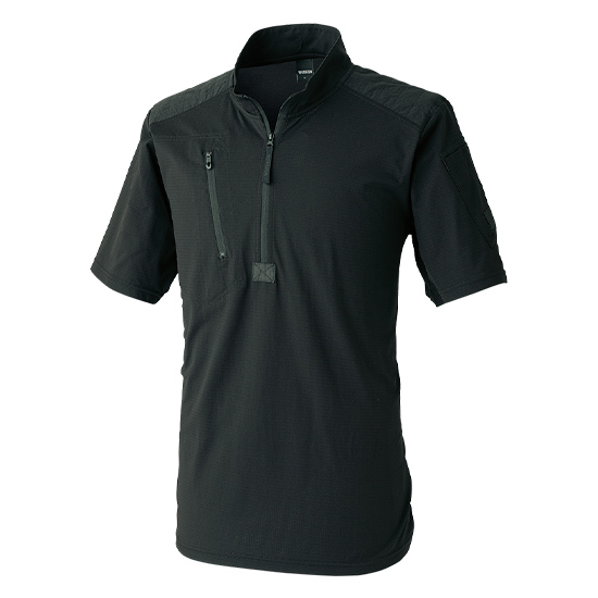 TS DESIGN 85655 春夏 TS DEOドッツショートスリーブハーフジップ商品画像6