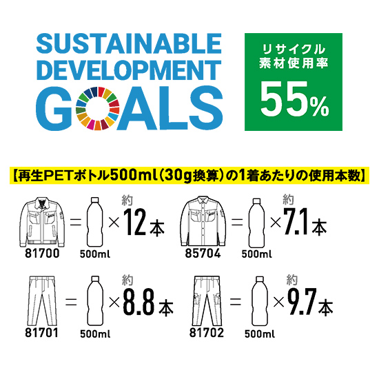 自重堂 85704 エコ５バリュー長袖シャツ商品画像8