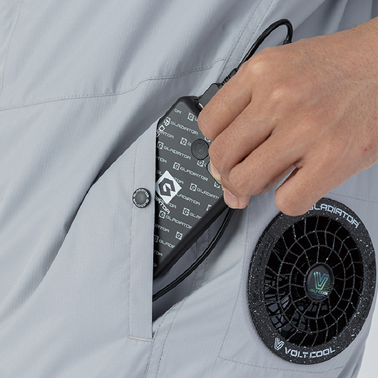 コーコス空調風神服 G4030 ボルトクール 日傘遮熱® 半袖ブルゾン 服のみ商品画像7