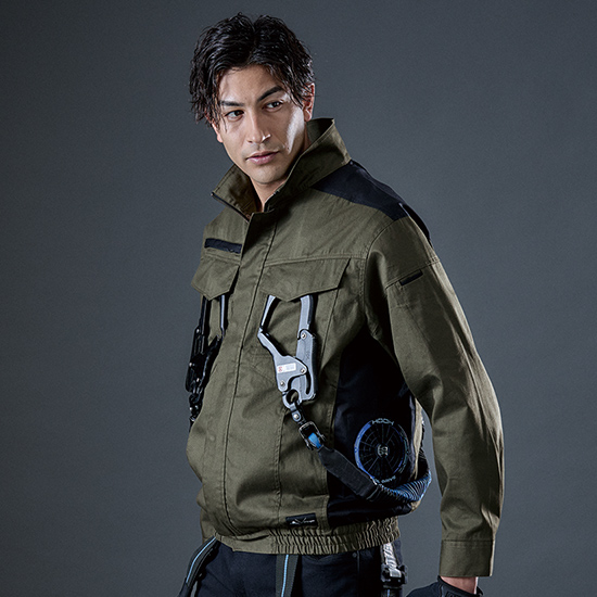 村上被服HOOH V4212 難燃サイドファン長袖ブルゾン 服のみ商品画像17