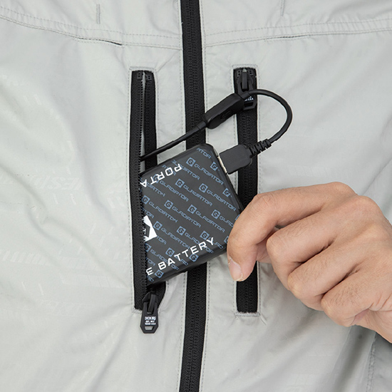 コーコスディッキーズ 空調風神服 D229 VOLTCOOL 日傘遮熱®ベスト ファンバッテリーセット商品画像12