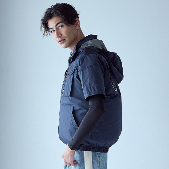 【限定モデル】村上被服鳳皇 V1127 限定モデル ミドルファン半袖(ハイバック) ファンバッテリーセット商品画像20