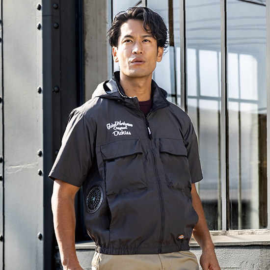 コーコスディッキーズ空調風神服 D290 ボルトクール 日傘遮熱® 半袖ブルゾン ファンバッテリーセット商品画像13
